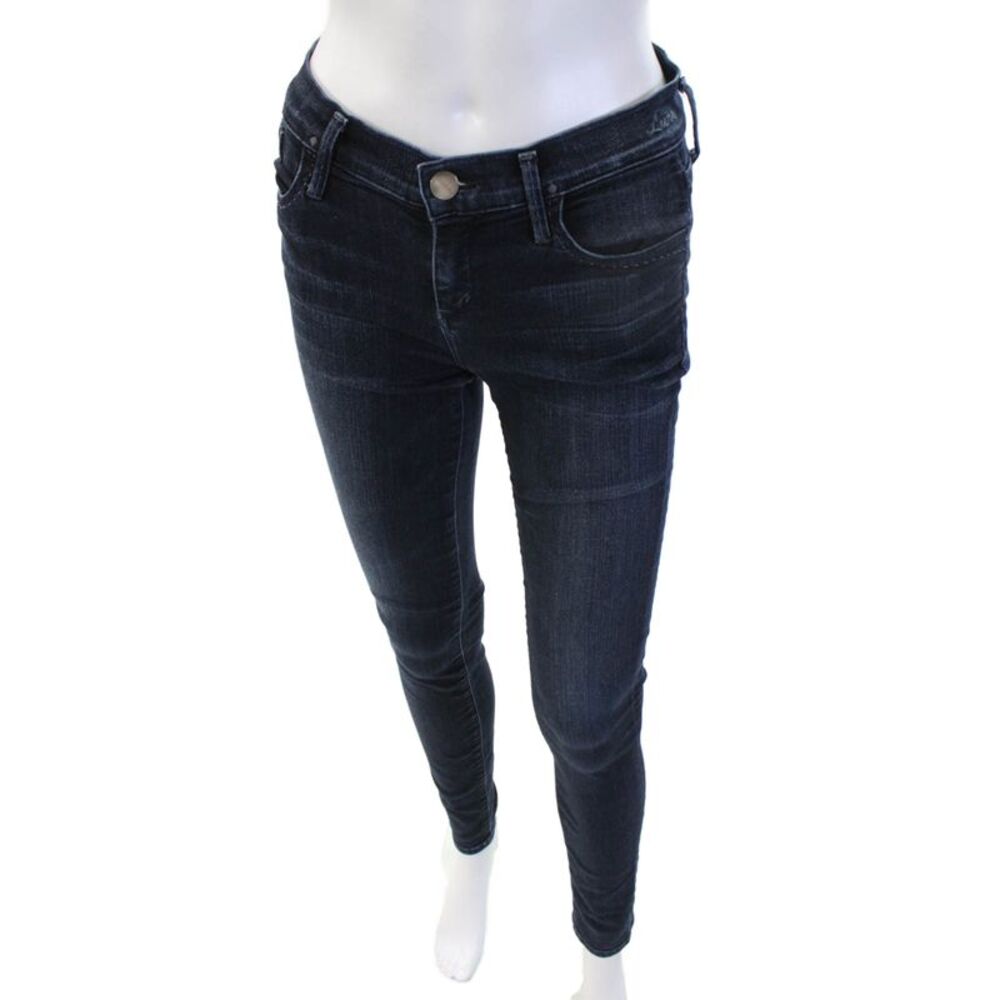 Goldsign Women Skinny Ankle Jeans Dark Blue High Rise Size 26